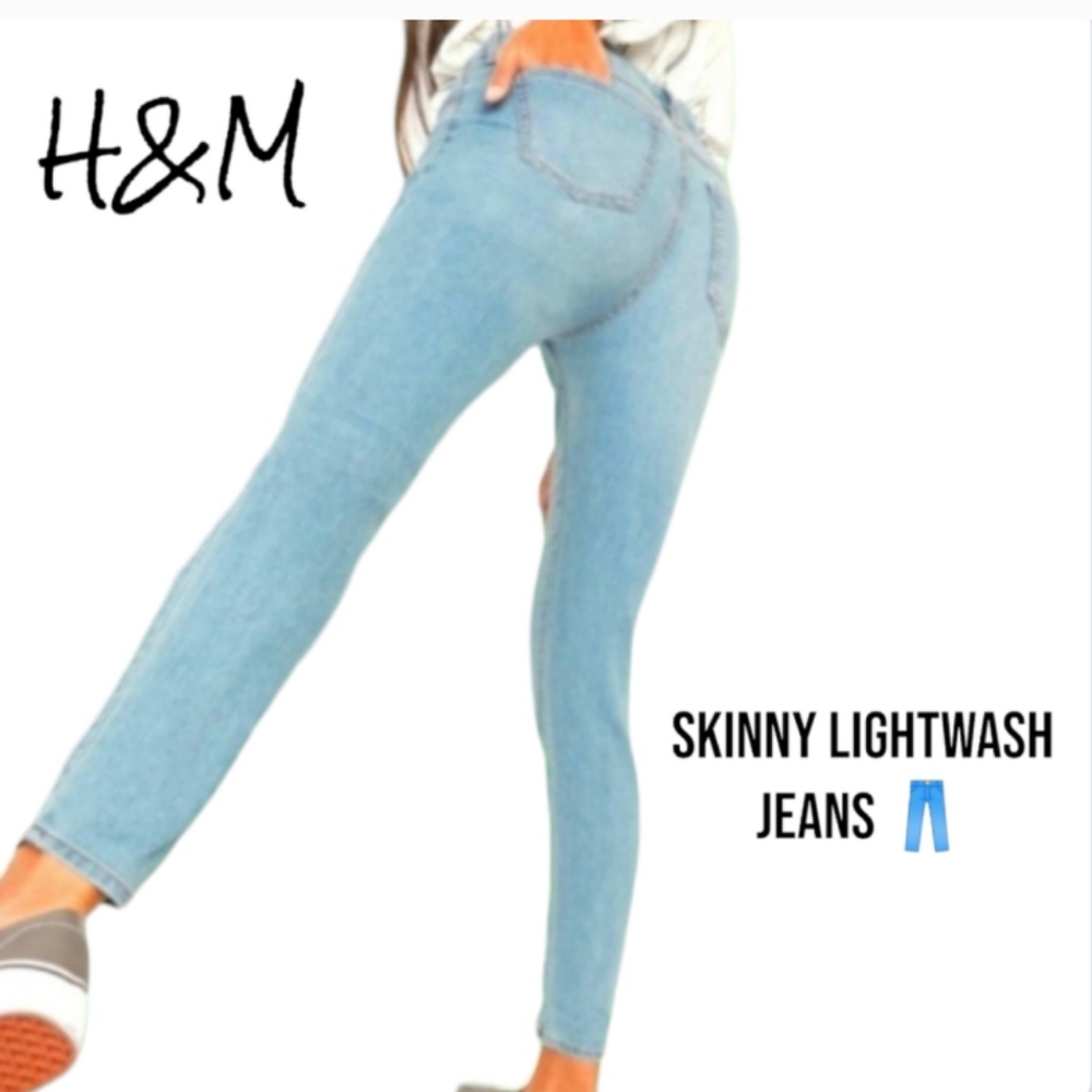 H&M Light Blue Skinny Jeans 👖 Size 27